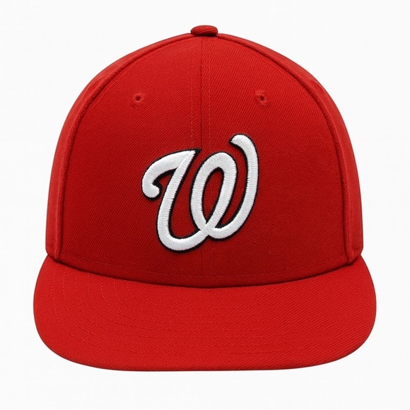 Men's Washington Nationals MLB New Era Red 2016 Postseason Side Patch Flex Hat - Picture 1 of 6